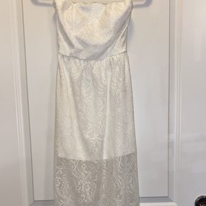 Strapless Cream Dress